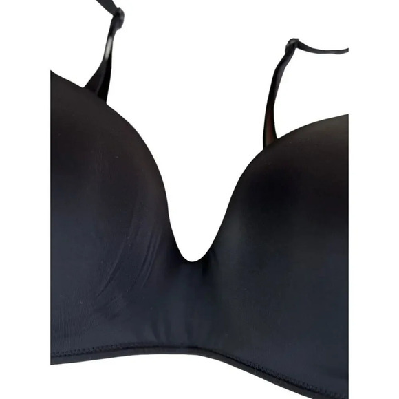 Victoria's Secret T-Shirt Lightly Lined Wireless Bra Black Refer To Measurements - Picture 4 of 8